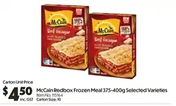 Campbells Wholesale McCain Redbox Frozen Meal offer