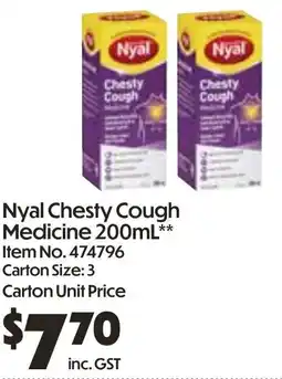 Campbells Wholesale Nyal Chesty Cough Medicine offer
