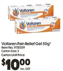 Campbells Wholesale Voltaren Pain Relief Gel offer