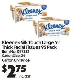 Campbells Wholesale Kleenex Silk Touch Large 'n' offer