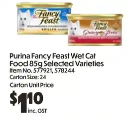 Campbells Wholesale Purina Fancy Feast Wet Cat offer