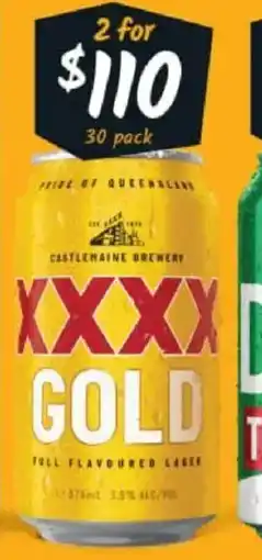 Cellarbrations XXXX Gold Block Cans offer