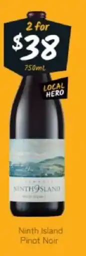 Cellarbrations Ninth Island Pinot Noir offer
