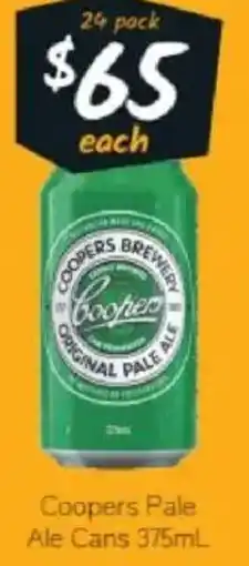 Cellarbrations Coopers Pale Ale Cans offer