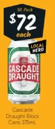 Cellarbrations Cascade Draught Block Cans offer