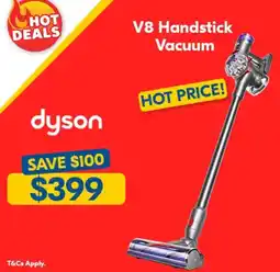 Betta V8 handstick vacuum offer