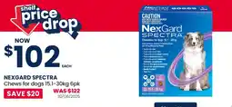 Pet stock Nexgard spectra offer