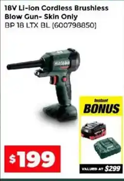 Sydney Tools 18v li-ion cordless brushless blow gun- skin only bp 18 ltx bl offer