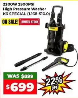 Sydney Tools 2200w 2500psi high pressure washer k6 special offer