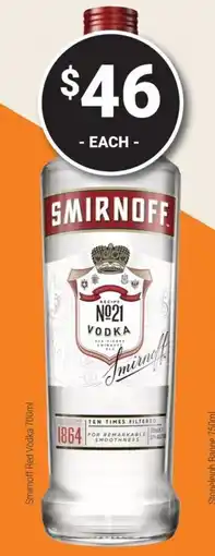 Super Cellars Smirnoff offer