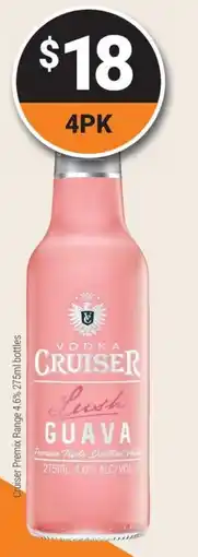 Vodka cruiser lush guava