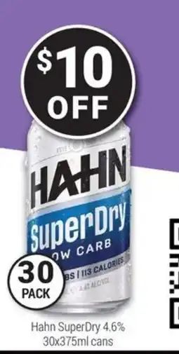 Super Cellars Hahn superdry 4.6% offer