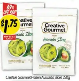 NQR Creative gourmet frozen avocado slices offer