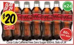 NQR Coca cola caffeine free zero sugar offer