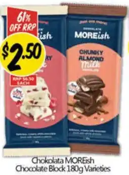 NQR Chokolata moreish chocolate block offer