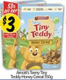 NQR Amott's teeny tiny teddy honey cereal offer