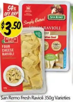 NQR San remo fresh ravioli offer