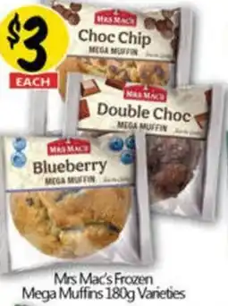 NQR Mrs mac's frozen mega muffins offer