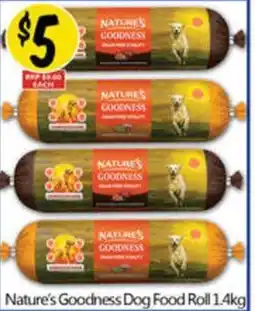 NQR Nature's goodness dog food roll offer