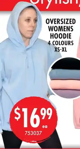 Red Dot Oversized womens hoodie 4 colours xs-xl offer