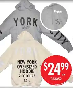 Red Dot New york oversized hoodie 2 colours xs-l offer