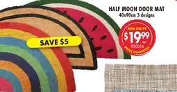 Red Dot Half moon door mat offer