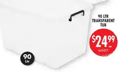Red Dot 90 ltr transparent tub offer