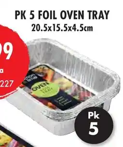 Red Dot Pk 5 foil oven tray offer