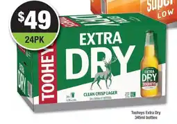 Bottler Tooheys extra dry offer