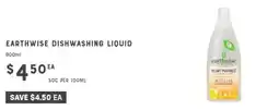 Adelaide's finest Earthwise dishwashing liquid offer