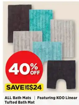 Spotlight ALL Bath Mats | Featuring KOO Linear Tufted Bath Mat Bath Mat offer