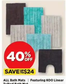 Spotlight ALL Bath Mats | Featuring KOO Linear Tufted Contour Mat offer
