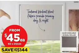 Spotlight RYLEE Blockout Roller Blinds offer