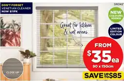 Spotlight ALL 50mm Faux Wood Venetian Blinds 50mm White Blade offer