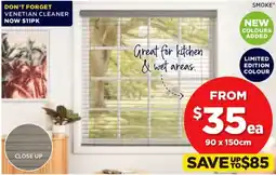 Spotlight ALL 50mm Faux Wood Venetian Blinds 50mm White Blade offer