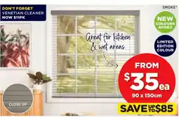 Spotlight ALL 50mm Faux Wood Venetian Blinds 50mm White Blade offer