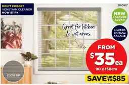 Spotlight ALL 50mm Faux Wood Venetian Blinds 50mm White Blade offer