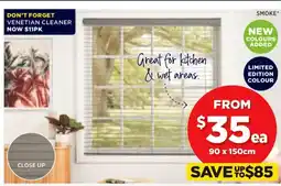 Spotlight ALL 50mm Faux Wood Venetian Blinds 50mm White Blade offer