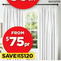 Spotlight NEUTRALS Blockout Eyelet Curtains offer