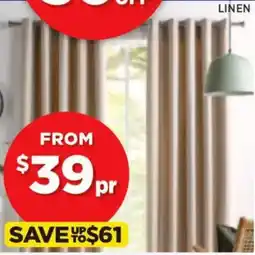 Spotlight TURNER Thermal Lined Eyelet & Pencil Pleat Curtains offer