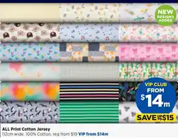 Spotlight ALL Print Cotton Jersey offer
