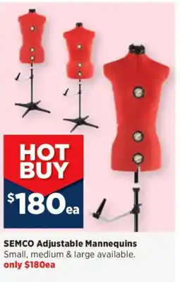 Spotlight SEMCO Adjustable Mannequins Small, medium & large available offer