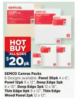 Spotlight SEMCO Canvas Packs offer