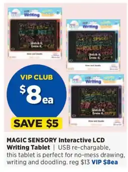 Spotlight MAGIC SENSORY Interactive LCD Writing Tablet offer