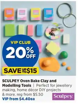 Spotlight SCULPEY Oven Bake Clay and Modelling Tools offer