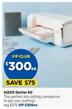 Spotlight SIZZIX Starter Kit offer