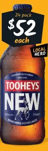 Cellarbrations Tooheys New Stubbies offer