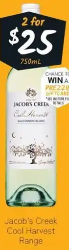 Cellarbrations Jacob's creek cool harvest range offer