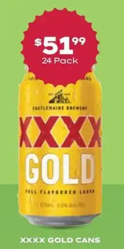 Thirsty Camel Xxxx gold cans offer