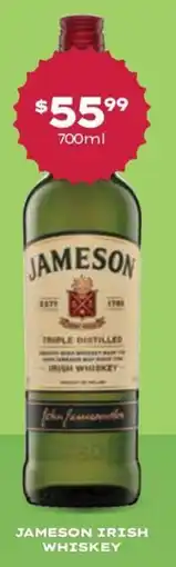 Thirsty Camel Jameson irish whiskey offer